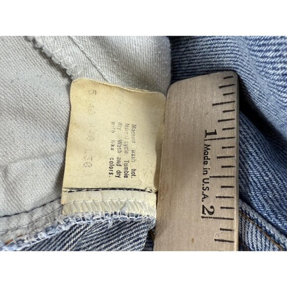Vintage Levis 517 Jeans Mens 40x30 Blue Orange Tab Made in USA Straight Leg 90s - Picture 3 of 16